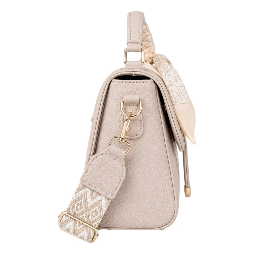 Handbags Collection Beige Soft Sand Scarf Handbag