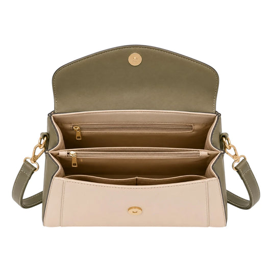 Handbags Collection Beige Bloom Elegant Handbag