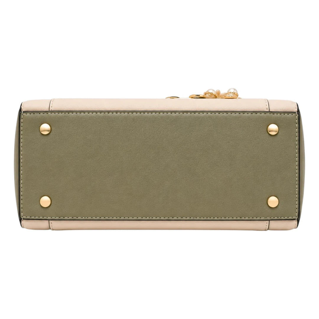 Handbags Collection Beige Bloom Elegant Handbag